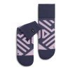 Front pair view of On Women's Performance Mid Running Sock in purple (7520271368354)