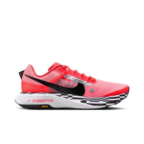 Lateral side of the right shoe from a pair of Nike Women's Ultrafly Trail Racing Shoes in the Bright Crimson/Black-White colourway (8399037431970)