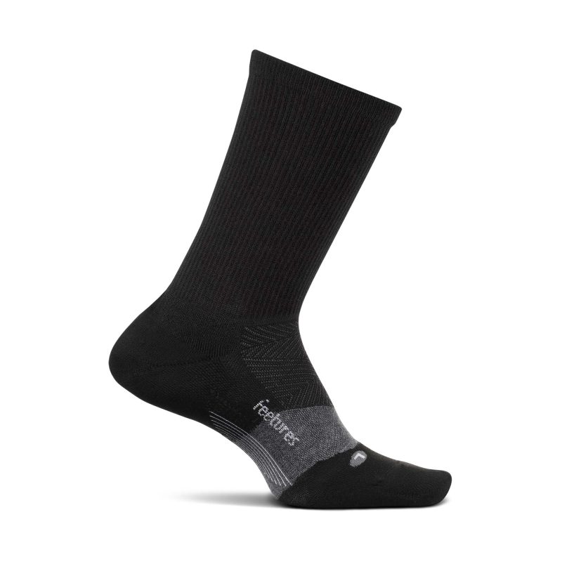 Medial view of unisex feetures merino 10 cushion mini crew (7319126540450)