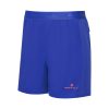 Front view of a pair of Ronhill Men's Tech Revive 5" Shorts in the Cobalt/Flame colourway.  (8032266551458)