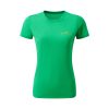 Front view of Ronhill Women's Core S/S Running Tee in green. (7743609929890)