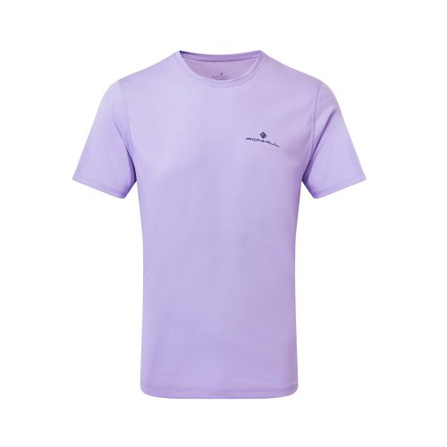 Front view of Ronhill Men's Core S/S Running Tee in purple. (7743599771810)