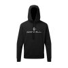 Front view of Ronhill Men's Life PB Running Hoodie in black (7593502343330)