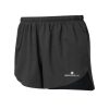 Front view of Ronhill Men's Core Racer Short in black. (7743602098338)