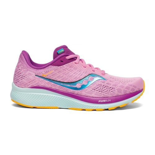 Lateral side of the right shoe from a pair of women's Saucony Guide 14 running shoes (7228276768930)