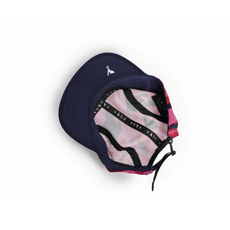 VAGA Print ClubCap Black Khaki Pink inside